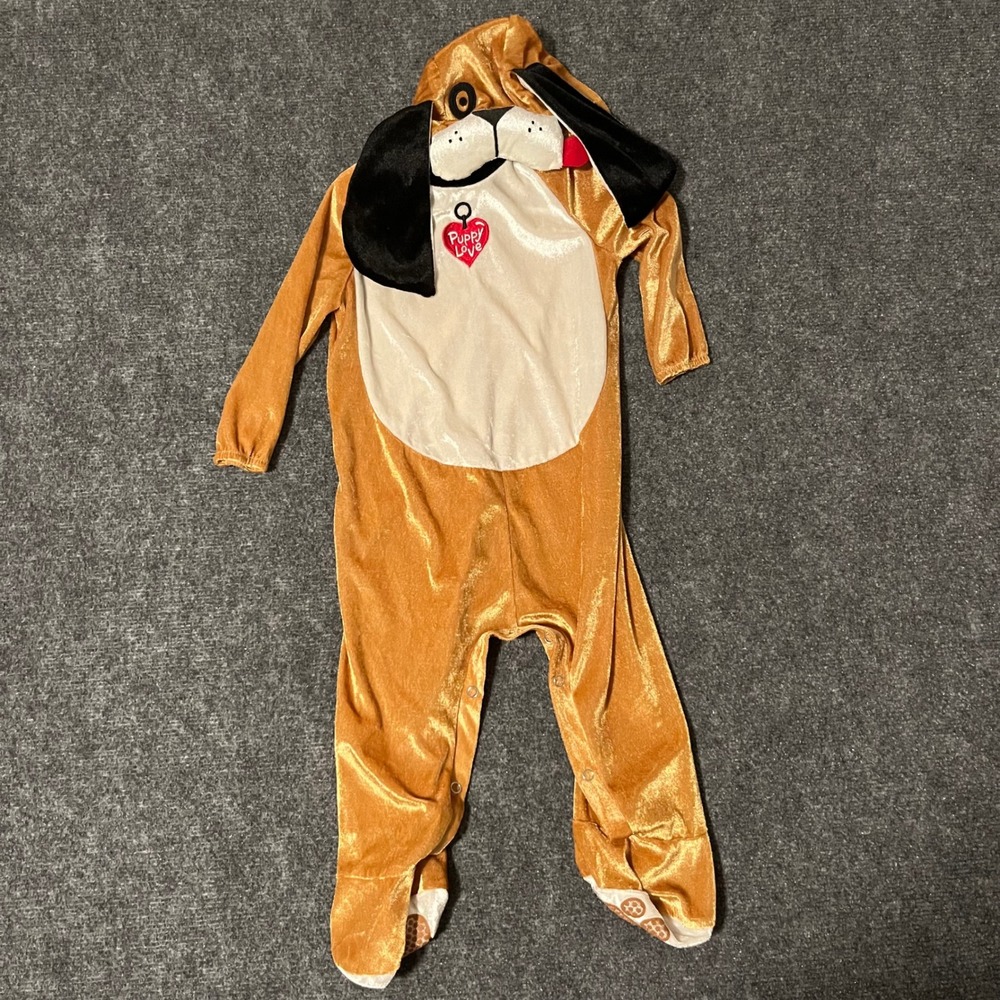 InCharacter Costumes Puppy Love Dog Jumpsuit Tan Brown Size M Halloween Costume